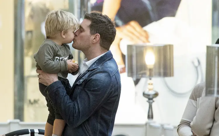 Michael Bublé e o filho Noah: "Houve um momento que eu desejei não acordar" (Iconic/GC Images/Getty Images)