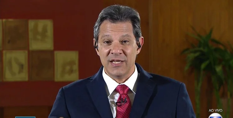 Haddad no JN (Tv Globo/Reprodução)