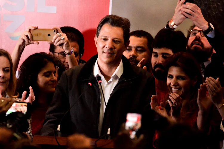 Fernando Haddad: ausência de Bolsonaro "não coaduna com o interesse público e, principalmente, com a lisura e rigidez do processo eleitoral verdadeiramente democrático" (Gustavo Basso/Getty Images)