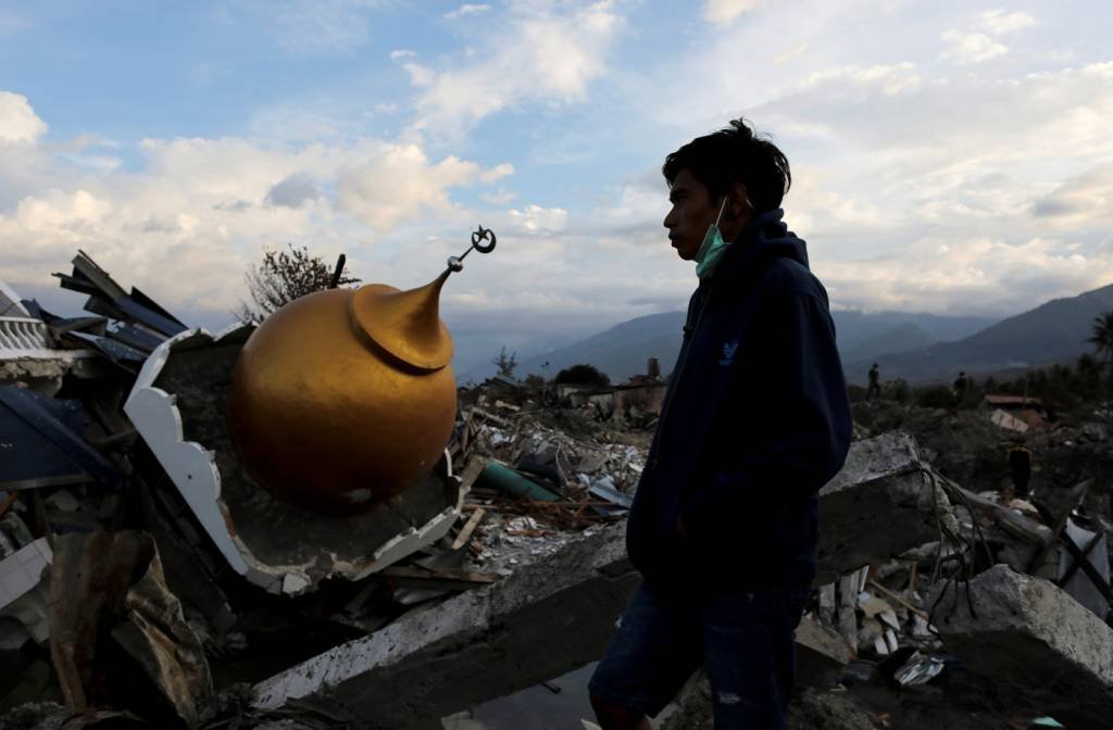 Estragos causados por terremoto na Indonésia: estimativa de desaparecidos corresponde ao bairro de Petobo (Jorge Silva/Reuters)