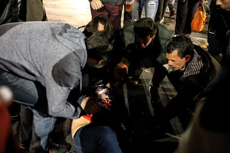 Agressão: jornalista é atropelado por eleitores de Bolsonaro, em Curitiba (Agência Pública/Divulgação)