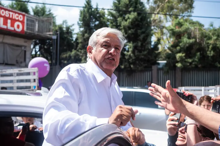 Andrés Manuel López Obrador: a mensagem enviada ao mercado é que os contratos existentes podem ser cancelados a qualquer momento (Mauricio Palos/Bloomberg/Bloomberg)
