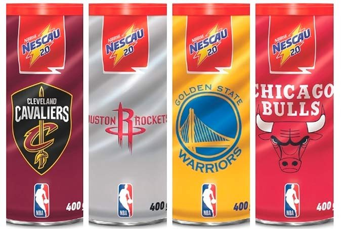 Nescau anuncia edição especial de latas colecionáveis com times da NBA