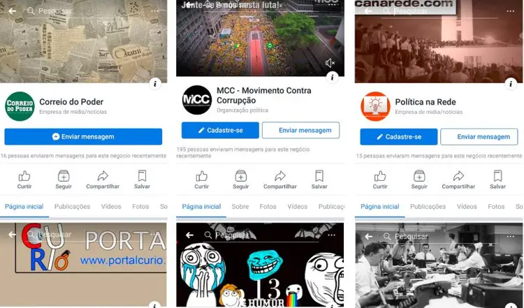 Facebook: a rede social afirmou que o conteúdo compartilhado pelas páginas não teve influência sobre a decisão (Divulgação/Facebook)