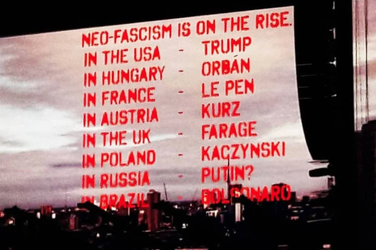 Show de Roger Waters também citação a Bolsonaro (Twitter/Reprodução)