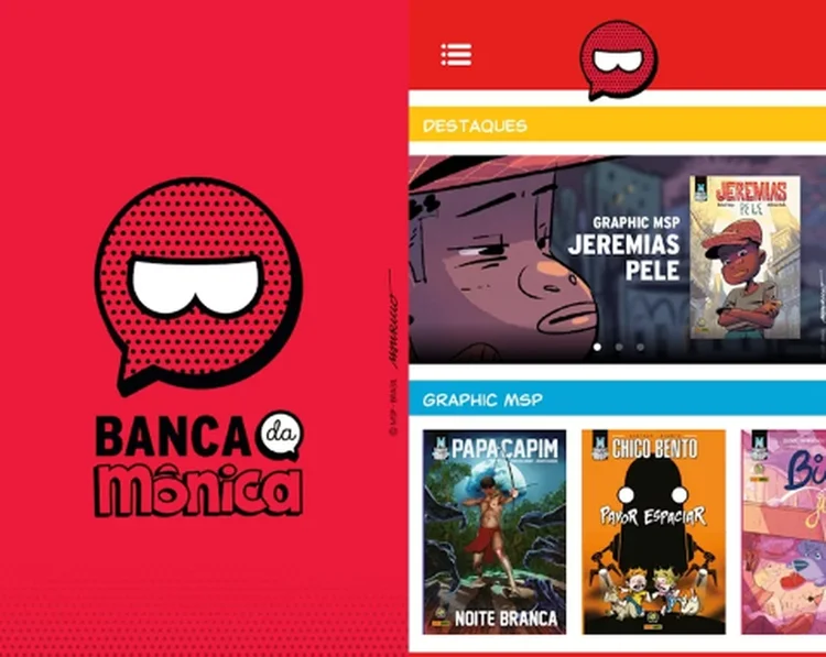 App Banca da Mônica está disponível nas lojas online Google Play e iTunes e os 30 primeiros dias são grátis (Reprodução/ AdNews/Divulgação)