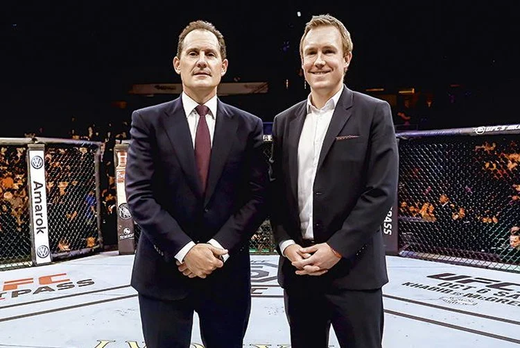 Epstein e Shaw, executivos do UFC: o número de assinantes brasileiros está em queda  (Wander Roberto / UFC/Divulgação)