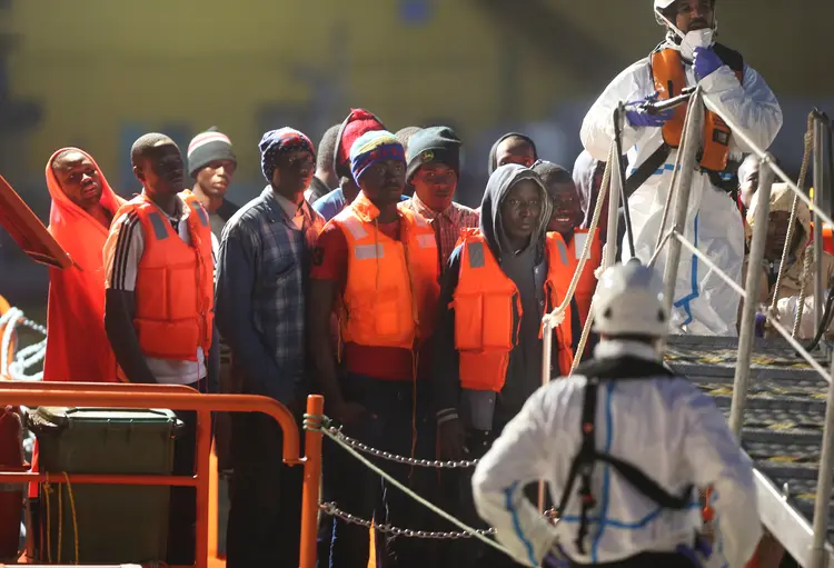 Imigração: "Este é o quinto ano consecutivo que o número de 100.000 imigrantes e refugiados foi ultrapassado", disse o porta-voz da OIM (Jon Nazca/Reuters)