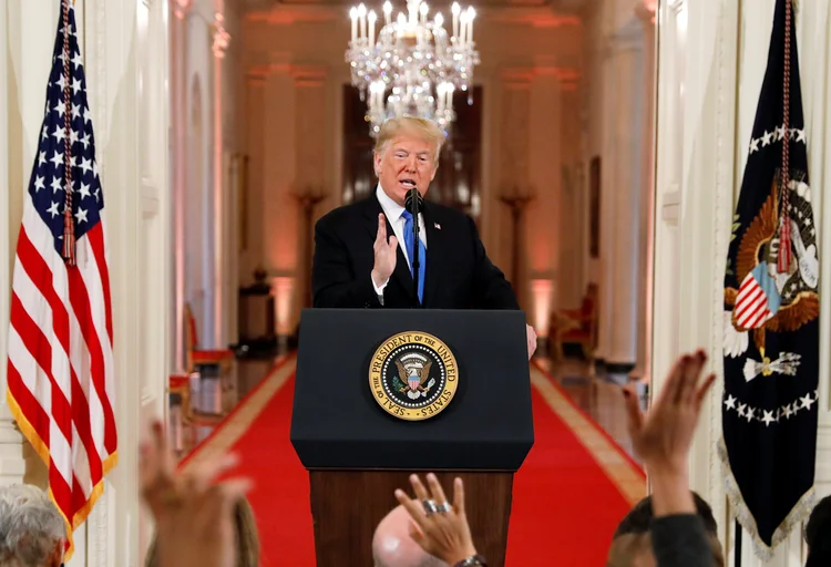 Eleições: Trump disse que este foi o maior avanço no Senado do partido de em seu primeiro mandato desde Kennedy (Kevin Lamarque/Reuters)