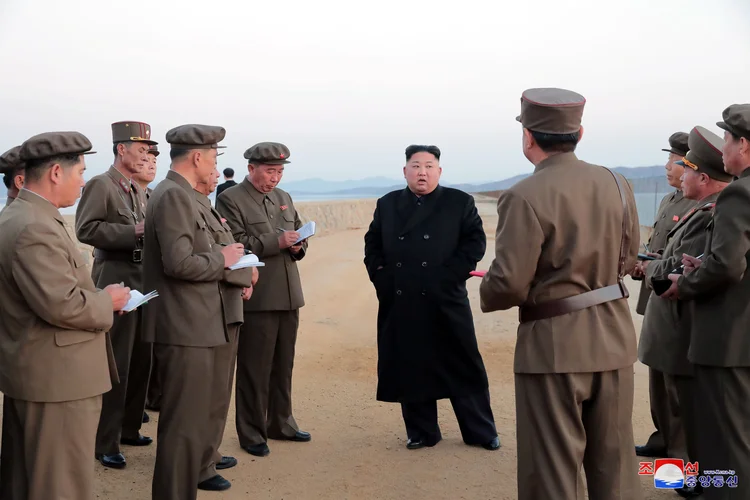 Coreia do Norte: o líder norte-coreano assinou um acordo a favor da desnuclearização da Península Coreana (KCNA/Reuters)