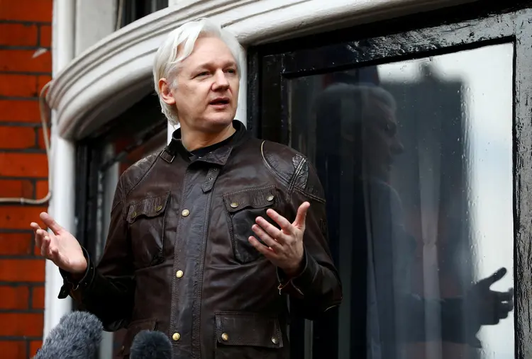 Julian Assange: caso que pode ter implicações na investigação da suposta interferência russa na campanha eleitoral americana de 2016 (Neil Hall/Reuters)