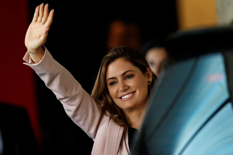 Michelle Bolsonaro: futura primeira-dama está na berlinda após matéria sobre movimentação milionária (Adriano Machado/Reuters)