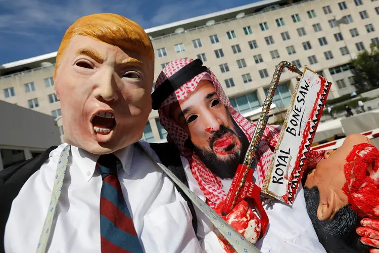 Trump: o presidente americano está sendo pressionado para impor sanções mais duras contra a Arábia Saudita (Kevin Lamarque/Reuters)