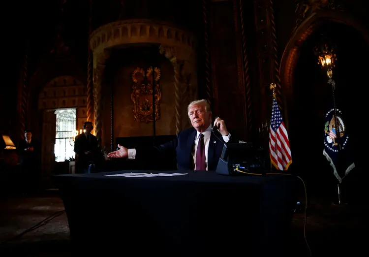Donald Trump: presidente norte-americano pressiona Congresso por aprovação de muro (Eric Thayer/Reuters)