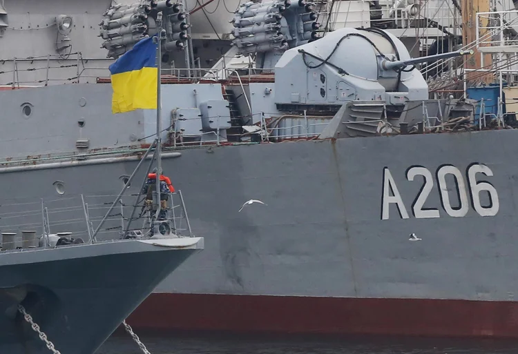 Rússia: no final de semana, as forças navais russas capturaram dois navios de guerra ucranianos (Yevgeny Volokin/Reuters)