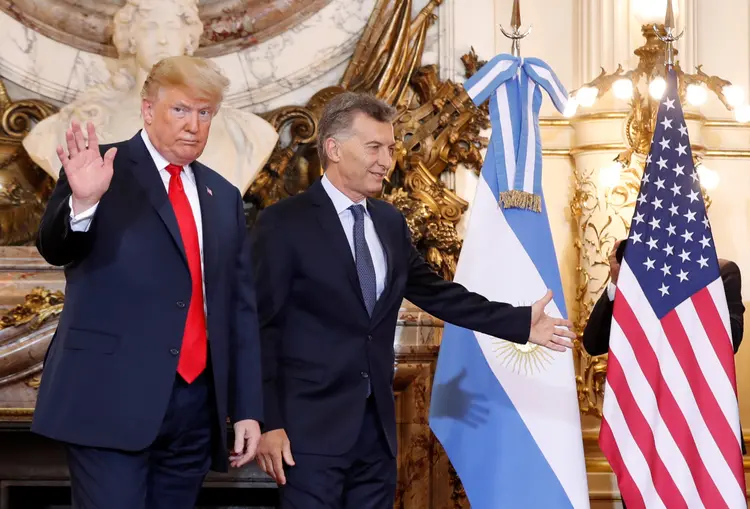 G20: Trump afirmou ter feitos negócios com seu pai do presidente argentino (Kevin Lamarque/Reuters)