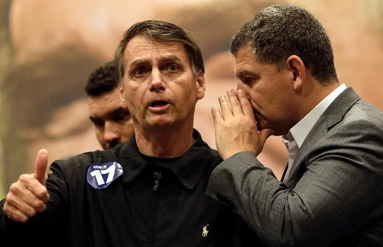 Bolsonaro e Bebianno (Ricardo Moraes/Reuters)