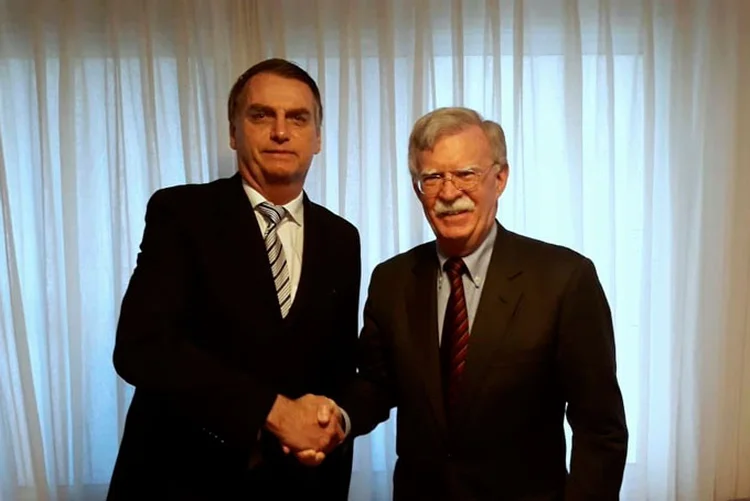 Bolsonaro vai se reunir hoje com John Bolton, assessor de Segurança Nacional dos Estados Unidos, no Rio de Janeiro (Twitter/Reprodução)