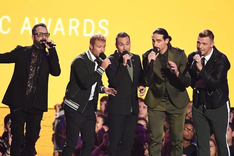 Os integrantes do grupo Backstreet Boys (Noam Galai/WireImage/Getty Images)