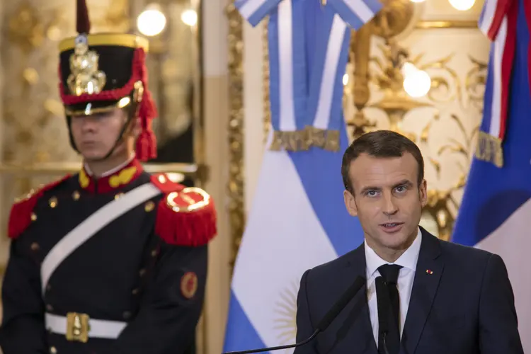 Macron: a UE e o Mercosul negociam um acordo há quase 20 anos (Ricardo Ceppi/Getty Images)