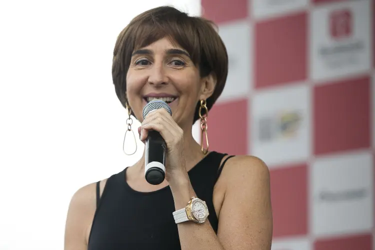 Viviane Senna, irmã do tricampeão mundial Ayrton Senna, durante evento no Autódromo de Interlagos em 1 de dezembro de 2013. São Paulo, Brasil (Daniel Vorley/Getty Images)