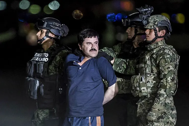 El Chapo foi condenado em 10 crimes nesta terça-feira (Daniel Cardenas/Anadolu Agency/Getty Images)