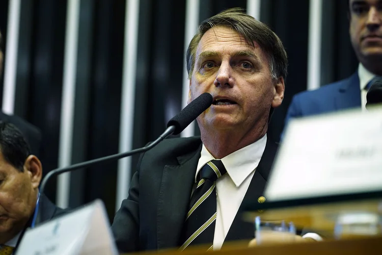 Jair Bolsonaro: para presidente eleito. embaixada da Palestina é um problema porque está "muito próxima do Palácio do Planalto" (Will Shutter/Câmara dos Deputados/Divulgação)