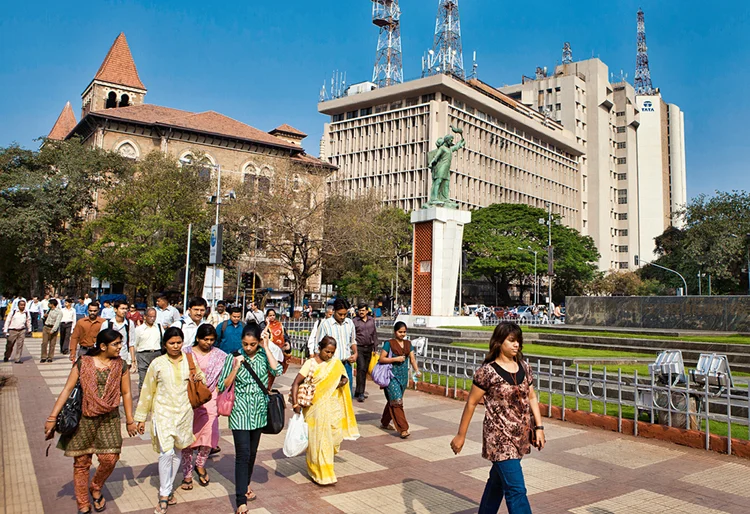 Centro financeiro de Mumbai: a abertura da economia levou a um rápido crescimento econômico | Danny Lehman/GETTY IMAGES / 