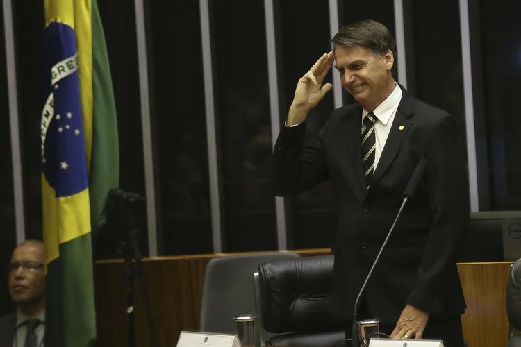 Bolsonaro: os executivos estão animados com a agenda pró-mercado do presidente eleito (José Cruz/Agência Brasil)