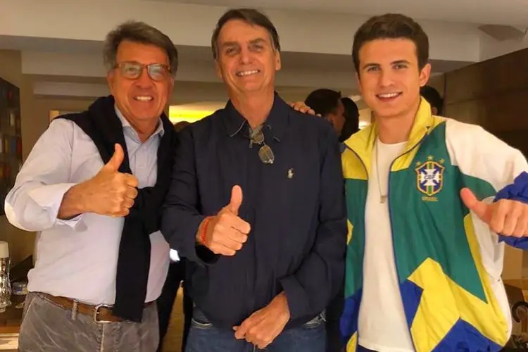 Paulo Marinho, Jair Bolsonaro e Luiz Marinho (Facebook/Reprodução)