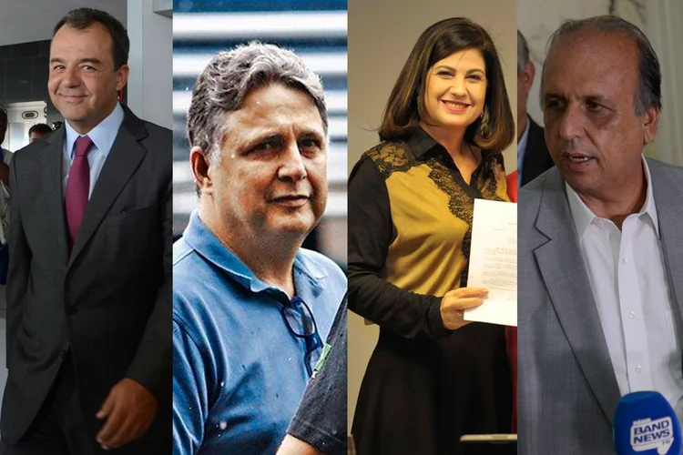 Governadores eleitos: todos foram presos por corrupção (Montagem/EXAME/Agência Brasil)