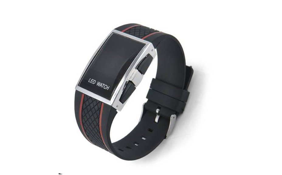 Relógio Masculino Sport Black Led Digital Iluminado Vermelho. Preço: R$ 49,00 no Shoptime