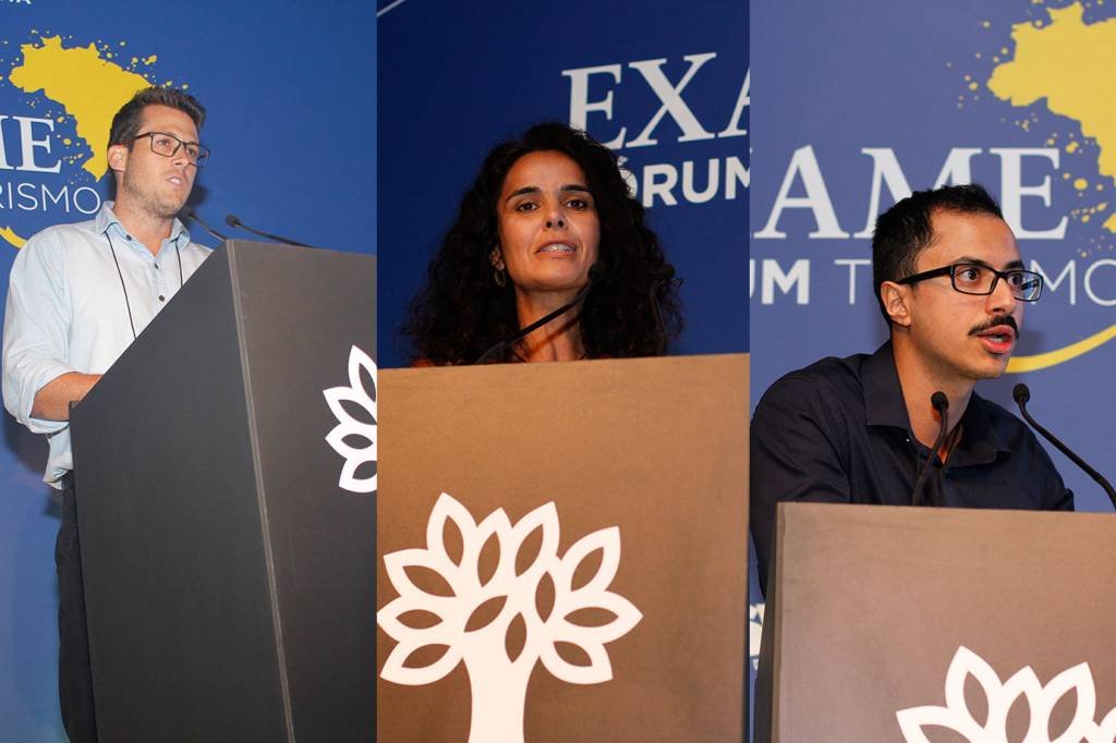 Bruno, Roberta e Caio: empresários mostram novas formas de fazer turismo (Leo Marroni/Exame)