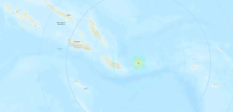 Terremoto: até o momento, não há vítimas confirmadas (USGS/Reprodução)