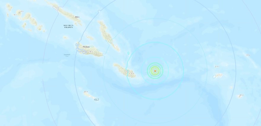 Terremoto de 6,2 graus de magnitude atinge as Ilhas Salomão