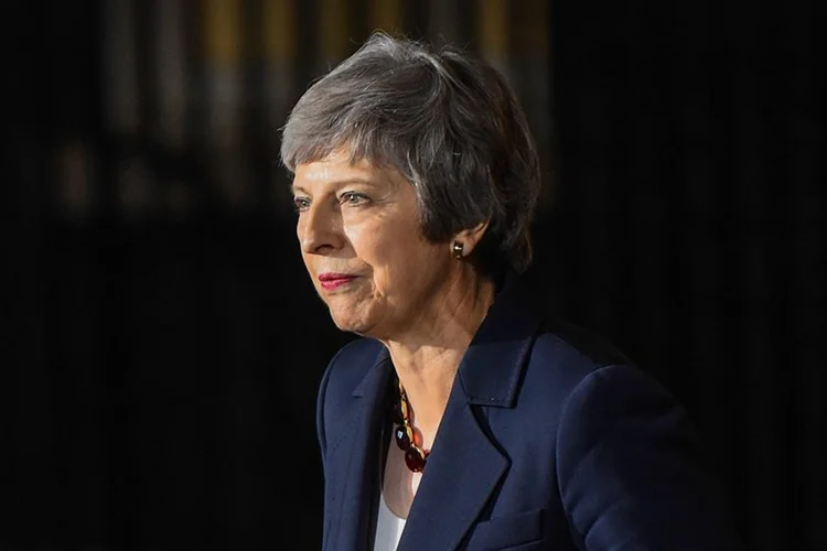 A primeira-ministra britânica, Theresa May: na batalha para aprovar o acordo do Brexit | Xinhua/Sipa USA/FotoarenaXinhua/Sipa USA/Fotoarena / 