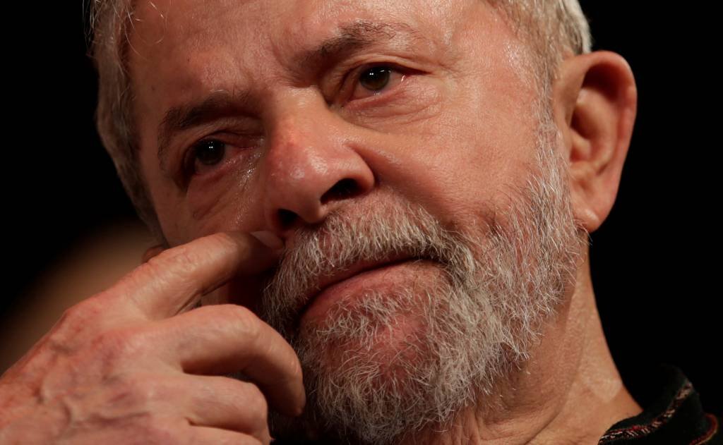 O ex-presidente Lula: além de Fachin, votaram pelo prosseguimento do julgamento os ministros Celso de Mello e Cármen Lúcia, deixando Ricardo Lewandowski e Gilmar Mendes como votos vencidos (Ricardo Moraes/Reuters)