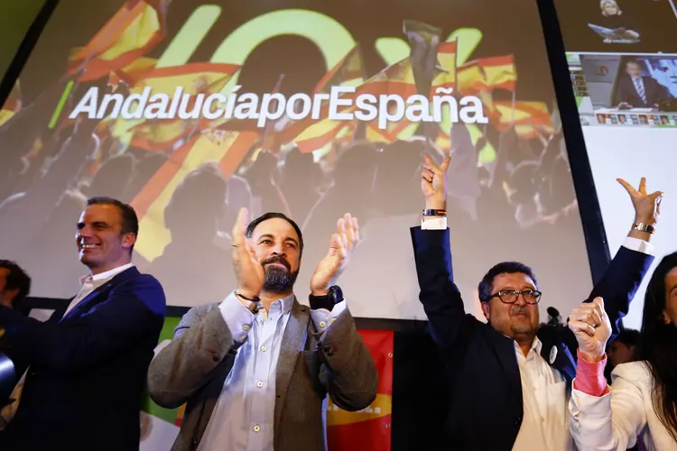 Espanha: superando todas as expectativas, o Vox elegeu 12 deputados e obteve quase 11% dos votos (Marcelo Del Pozo/Reuters)