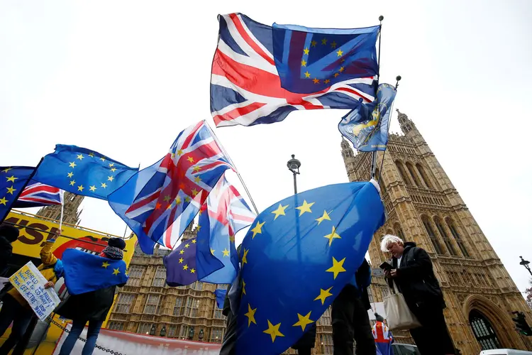 Protestos contra o Brexit: próximo orçamento da UE terá de enfrentar o vácuo deixado pela saída do Reino Unido (Henry Nicholls/Reuters)