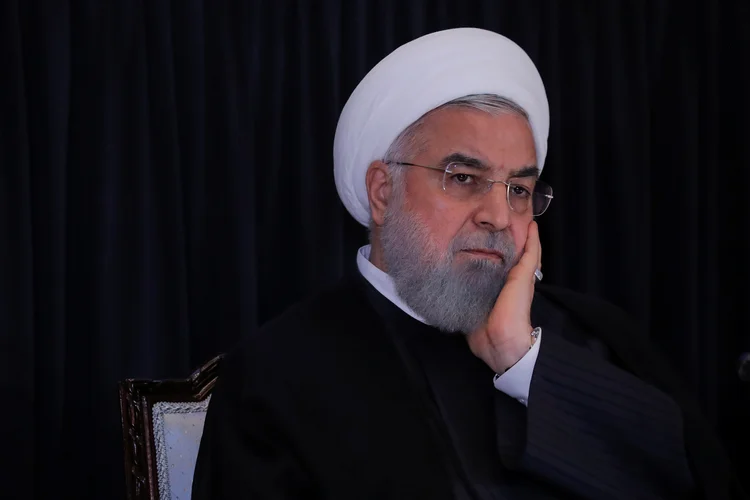 Presidente do Irã, Hassan Rouhani, durante coletiva de imprensa em Nova York (Arquivo) (Brendan Mcdermid/ Reuters/Reuters)