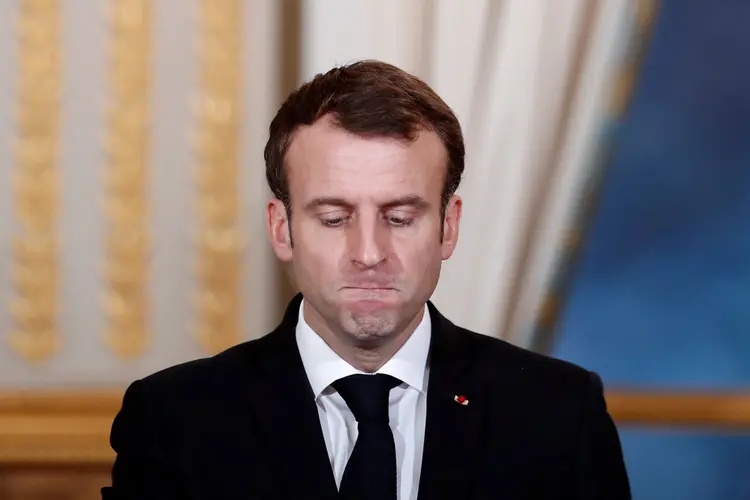 Em comunicado, o presidente francês, Emmanuel Macron, expressou "seu apego ao respeito pelo acordo nuclear de 2015" e pede ao Irã que "reverta sem demora este excesso" (Benoit Tessie/Reuters)