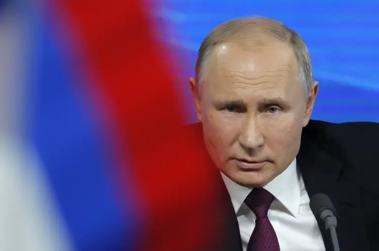 Putin: o presidente russo mantém um tom bélico em suas declarações (Maxim Shemetov/Reuters)
