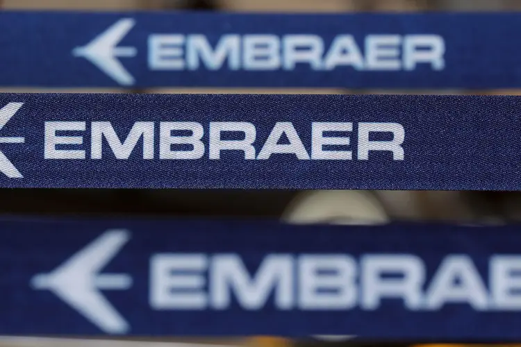 Logo da Embraer (Paulo Whitaker/Reuters)
