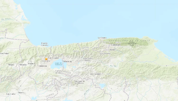 Venezuela: Não há relatos de vítimas (USGS/Reprodução)