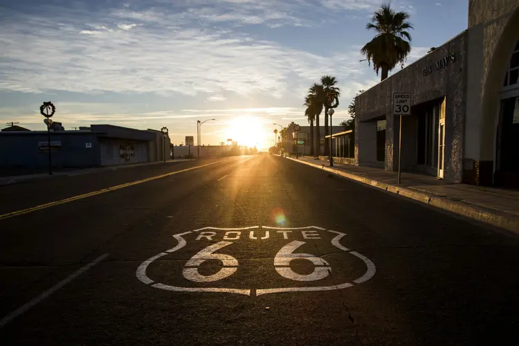 *NÃO USAR EM OUTRAS MATÉRIAS* Cidade de Needles na Califórnia (Joe Buglewicz/The New York Times)