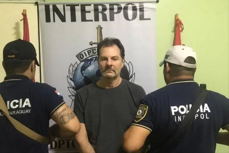 Bruno Faria: doleiro pernambucano foi preso pela Interpol e será expulso do Paraguai (Interpol/Divulgação)