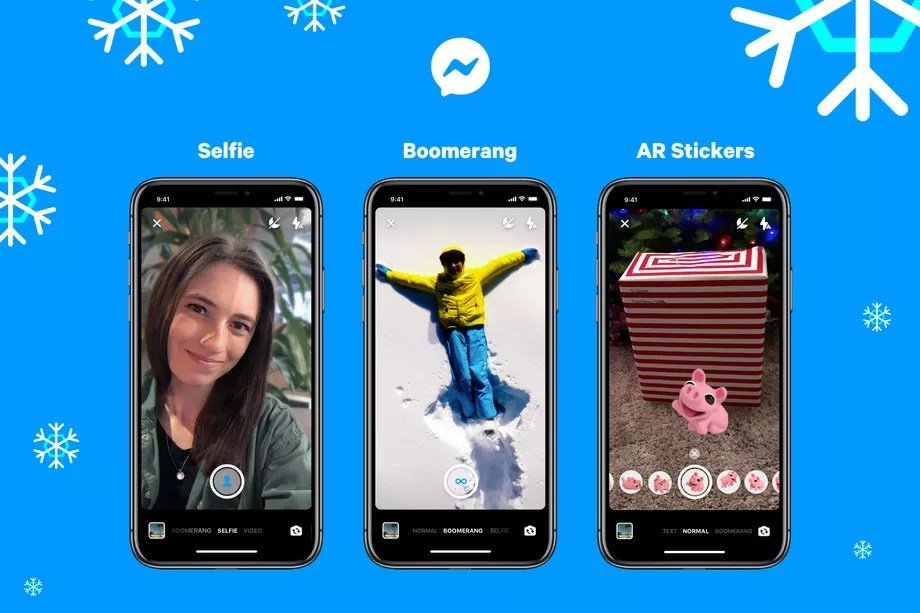 Facebook Messenger agora tem Boomerang e modo selfie