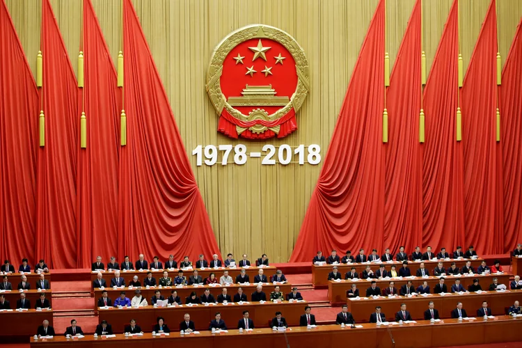 O Grande Salão do Povo, em Pequim: até outubro de 2018, havia 1.400 dissidentes políticos e religiosos presos na China (Jason Lee/Reuters)