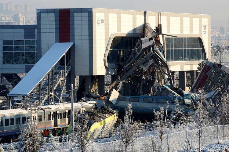 Colisão de trem em Ancara, na Turquia 13/12/2018 REUTERS/Tumay Berkin
 (Tumay Berkin/Reuters)