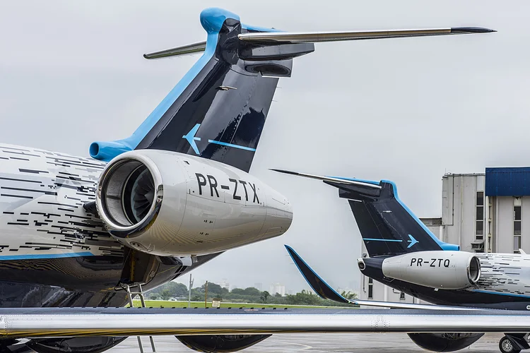 Aviões da Embraer: o BNDES apoiou a empresa num momento em que sua sobrevivência estava ameaçada (Germano Lüders/Exame)